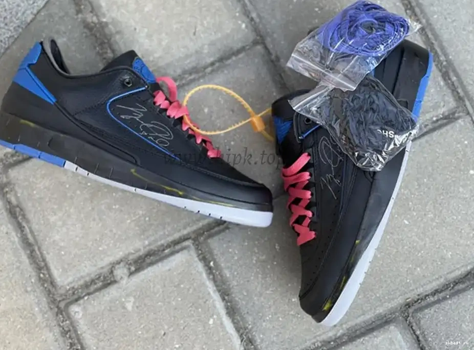 to blue Jordan ready PK OFF-WHITE Low ship God Air 2 x materials retail 0503